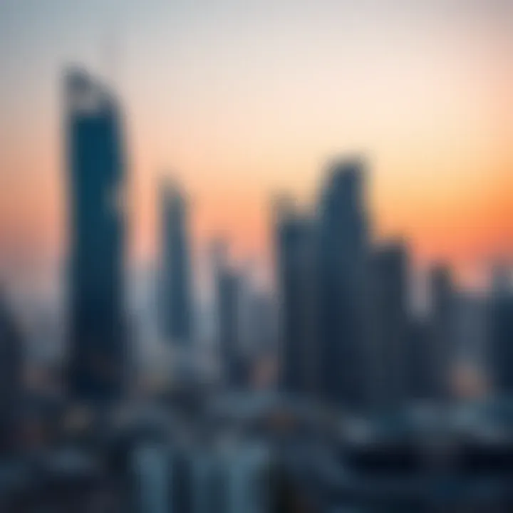 Modern skyline of Dubai showcasing real estate development