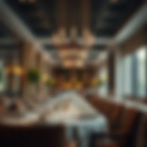 Elegant dining experience at a Michelin star restaurant in the UAE