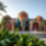 Vibrant Architectural Design of Missoni Dubai Luxurious exterior view of Missoni Dubai showcasing its vibrant design