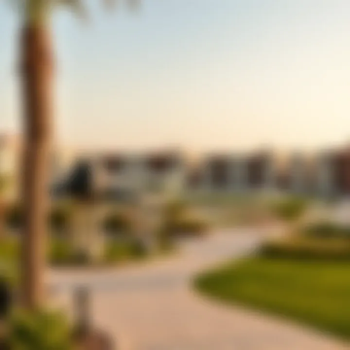 Vibrant Community Park Community park in Murooj Al Furjan with green spaces