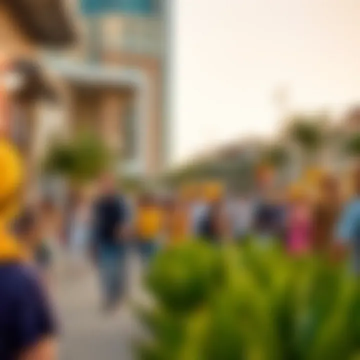 A lively community event in Nasma Central, illustrating the neighborhood's vibrant culture.