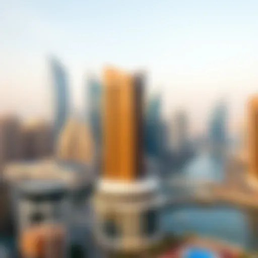 Dubai Skyline: A Blend of Tradition and Modernity A panoramic view of Dubai's skyline featuring iconic buildings