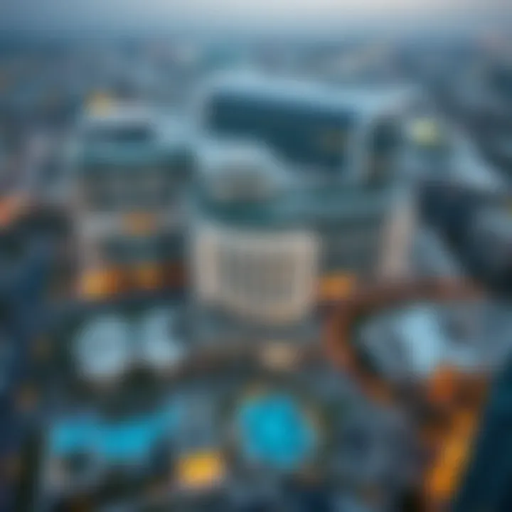 Panoramic Neighborhood View from Oasis Tower 2 Panoramic view from Oasis Tower 2 highlighting surrounding neighborhood and amenities