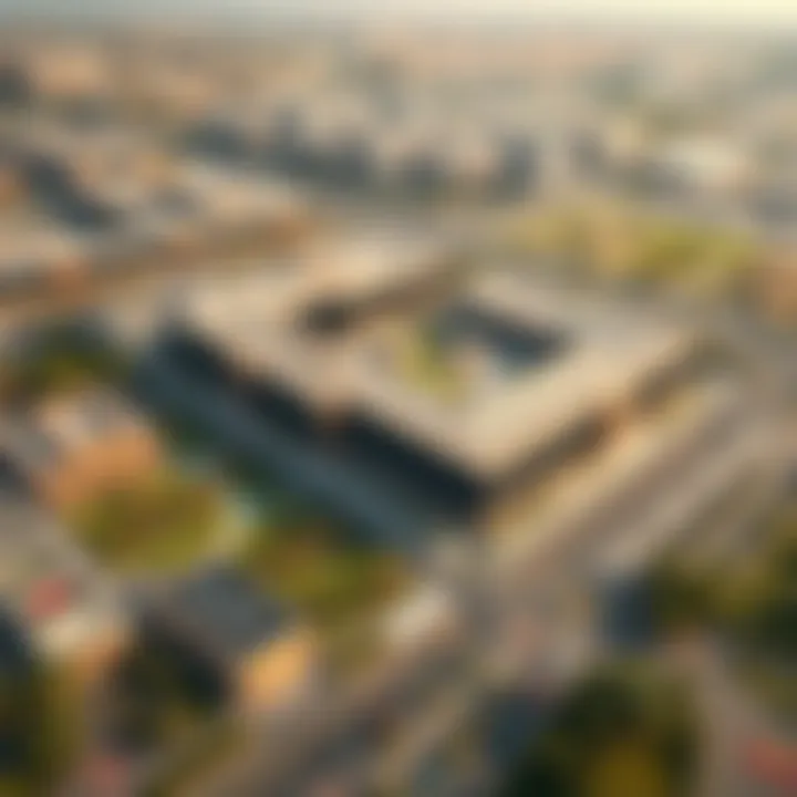 Strategic Layout of Dubai Investment Park Aerial view of Dubai Investment Park showcasing its strategic layout and infrastructure.