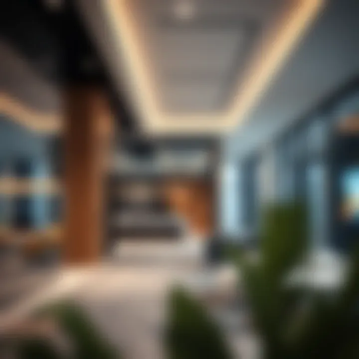 Contemporary Office Interiors in Dubai Investment Park Modern office interiors reflecting the amenities available in Dubai Investment Park.