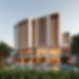 Stunning architectural design of Prive by Damac in Dubai