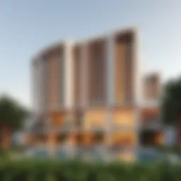 Stunning architectural design of Prive by Damac in Dubai