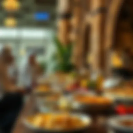 Traditional Iftar spread during Ramadan in Dubai
