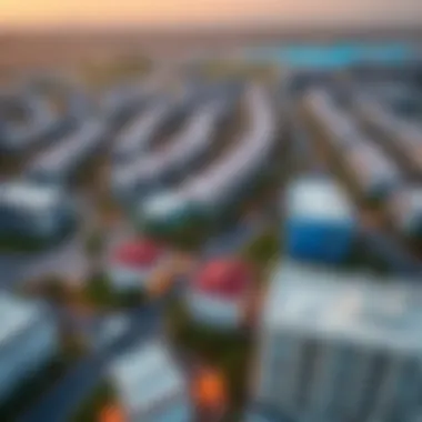 Aerial View of Al Nahda Community Aerial view of Al Nahda, highlighting the vibrant community and amenities