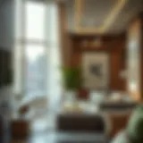 Modern apartment interiors showcasing stylish decor and furnishings