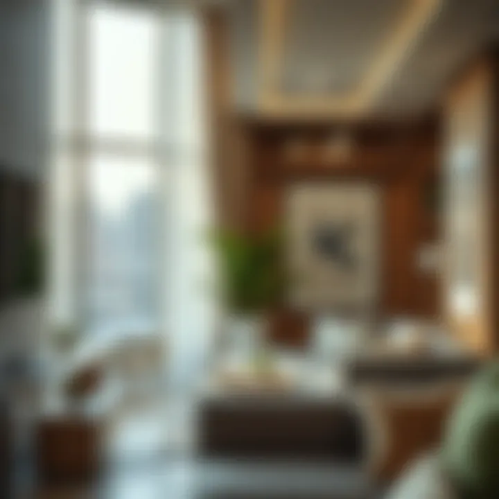 Stylish Apartment Interiors in Al Nahda Modern apartment interiors showcasing stylish decor and furnishings