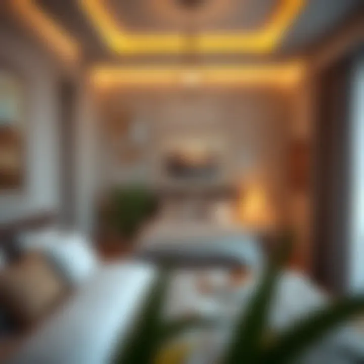 Comfortable Living Spaces in Karama Interior of a cozy bedroom available for rent in Karama