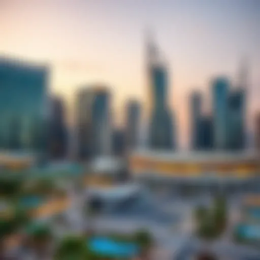 Modern Architectural Marvels of Royal Hub Tecom Stunning skyline of Royal Hub Tecom showcasing modern architecture