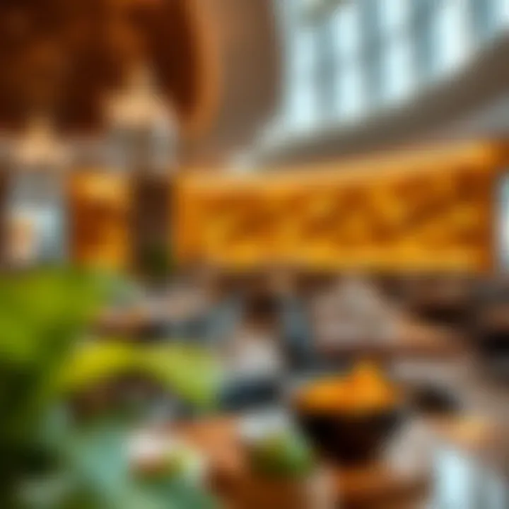 Culinary Delights in Sheikh Zayed Hotels Modern dining area showcasing local cuisine