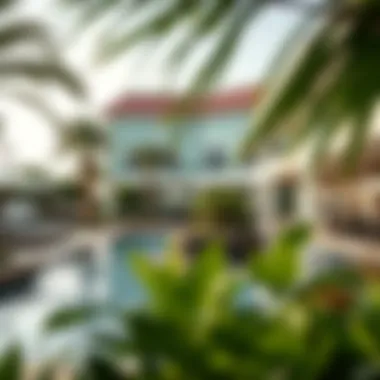 Relaxation Oasis in Sheikh Zayed Hotel Refreshing swimming pool surrounded by greenery