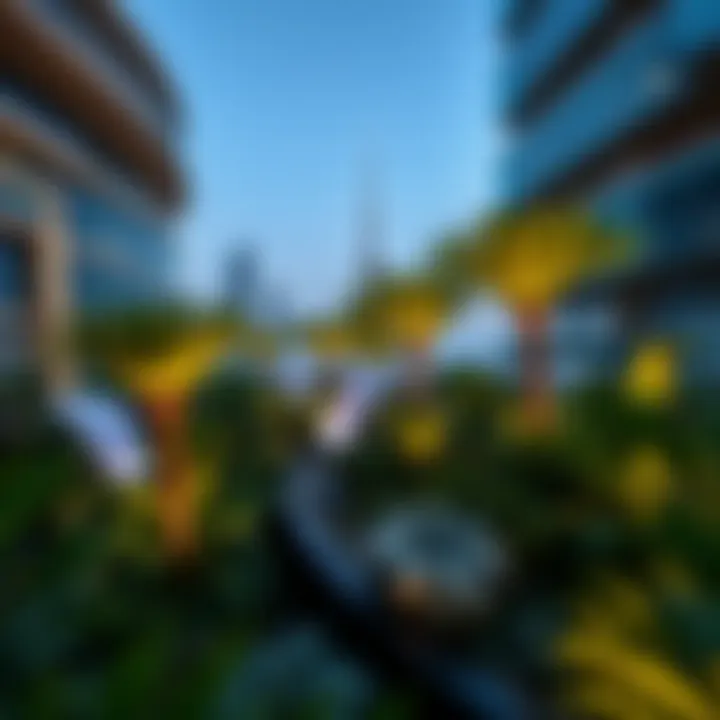 Innovative Design in Dubai's Sky Gardens Innovative design elements of a sky garden in a modern building