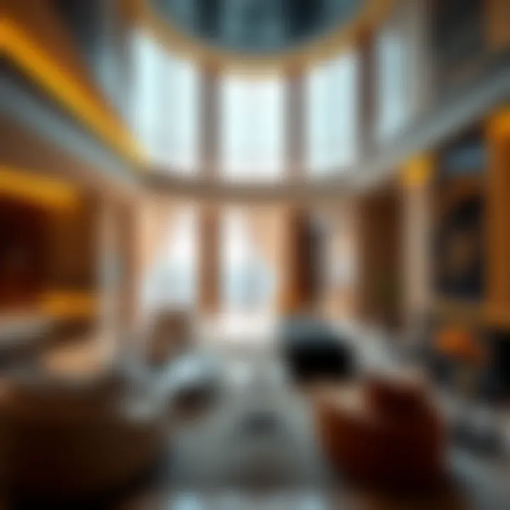 Interior design highlighting luxury amenities and modern features