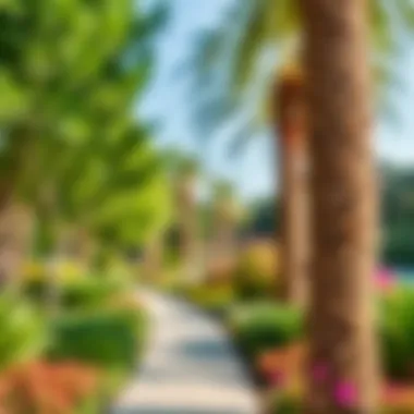 Lush green spaces and parks within Sobha City Dubai