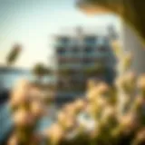 Stunning waterfront view of Sur La Mer Townhouses