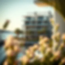 Stunning waterfront view of Sur La Mer Townhouses