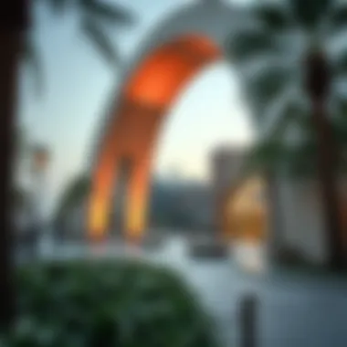 Urban Space Surrounding The Arch Dubai Interactive urban space around The Arch Dubai encouraging community engagement