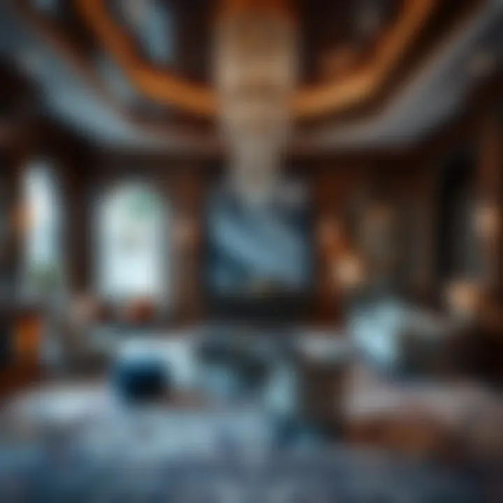 Luxurious interior design features of The Mansion