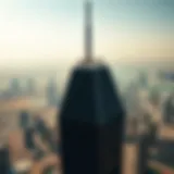 Stunning view of the Onyx Tower against Dubai's skyline