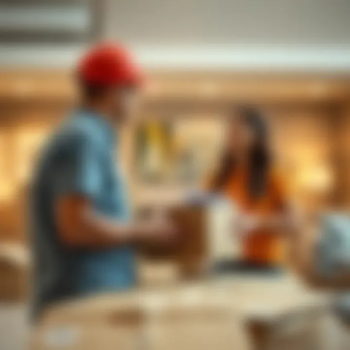 Customer Service in House Moving Client interactions showcasing customer service in moving