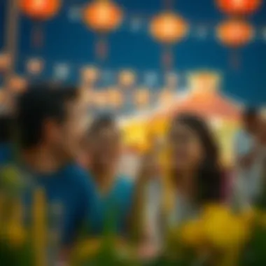 Cultural Festival Delights Family enjoying a cultural festival in Dubai