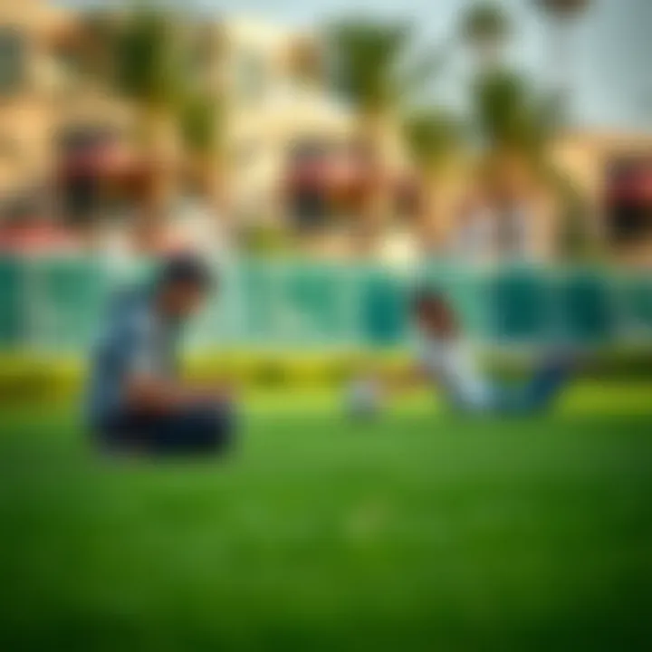 Community Engagement at Towayya Park Families enjoying recreational activities in Towayya Park, highlighting community engagement