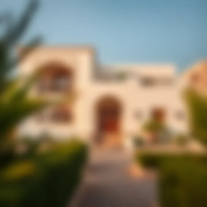 The Timeless Exteriors of Ras Al Khaimah Homes Exterior view of traditional house in Ras Al Khaimah