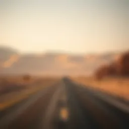 Breathtaking desert landscape en route to Al Ain