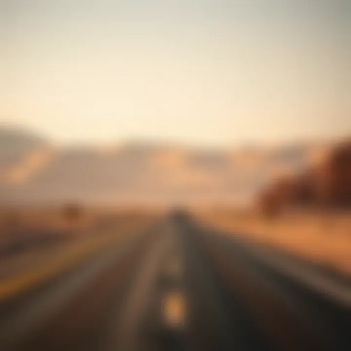 Desert Beauty on the Road to Al Ain Breathtaking desert landscape en route to Al Ain