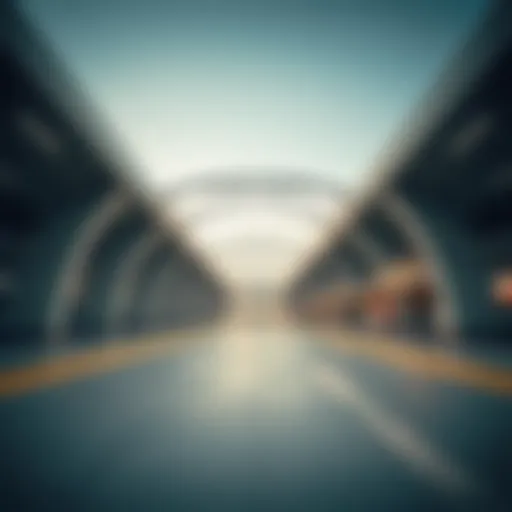 Dubai Metro Station showcasing modern architecture