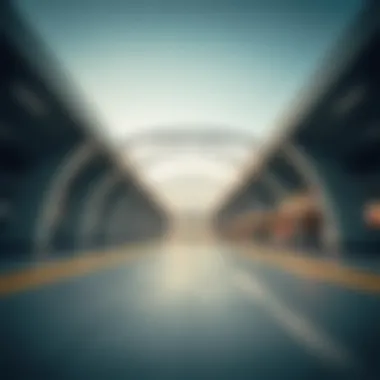 Modern Architecture of Dubai Metro Station Dubai Metro Station showcasing modern architecture