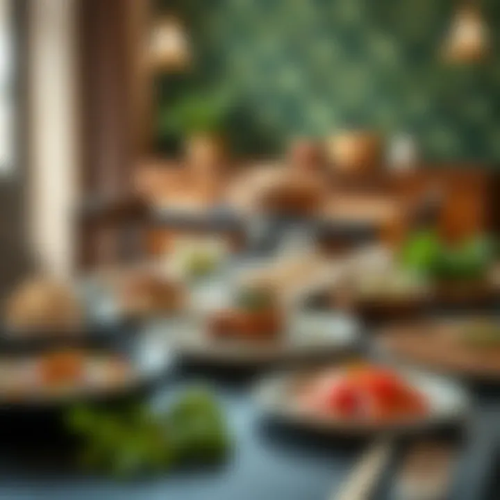 Oottupura's diverse menu laid out on a table
