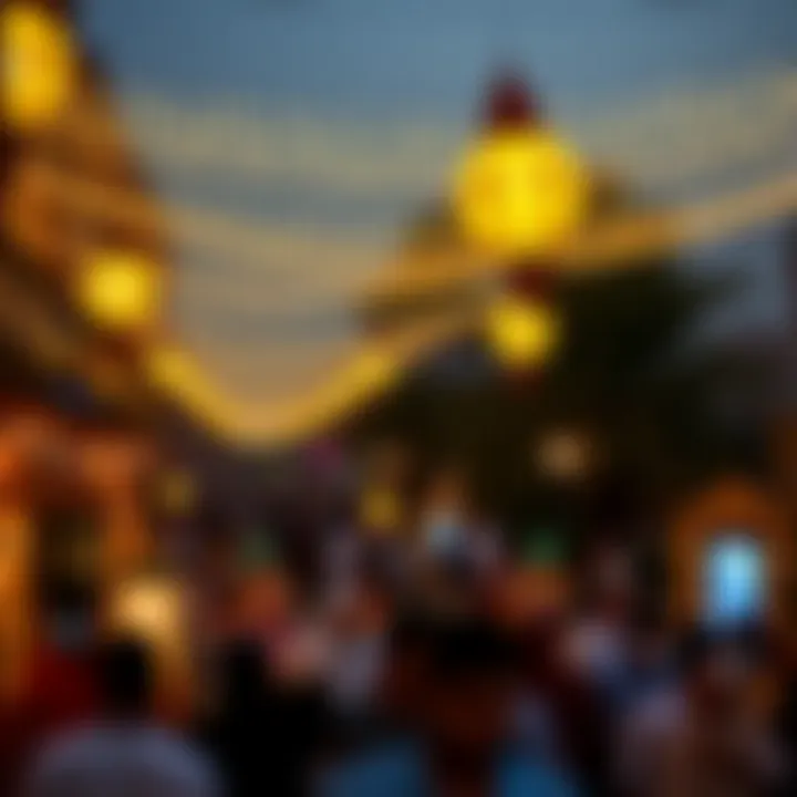 Eid Al Fitr night festivities in Dubai