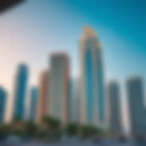 Stylish Dubai skyscrapers reflecting residency aspirations