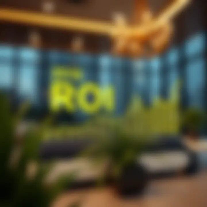 Graph illustrating ROI trends in real estate