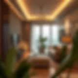 Stylish apartment interior in Dubai