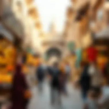 Exploring the Souk Experience Visitors exploring the various stalls and shops of a famous souk