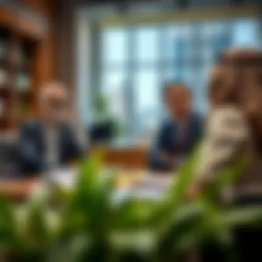 Consultation between business owner and regulatory advisor