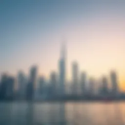 City skyline of Dubai with modern architecture