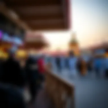 Public Gathering Celebrating UAE Holidays A scenic view of a public gathering during a holiday celebration in a UAE city