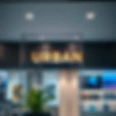 Urban Company office branding elements and logo display