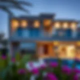 Luxurious villa exterior in Rashidiya