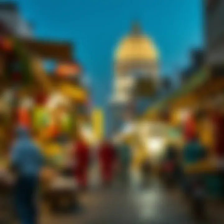 Cultural Vibes in Karama's Local Market Vibrant market scene in Karama showcasing local culture