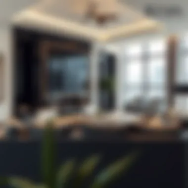 Spacious Living Areas in Zada Tower Detailed layout of a Zada Tower apartment showcasing spacious living areas